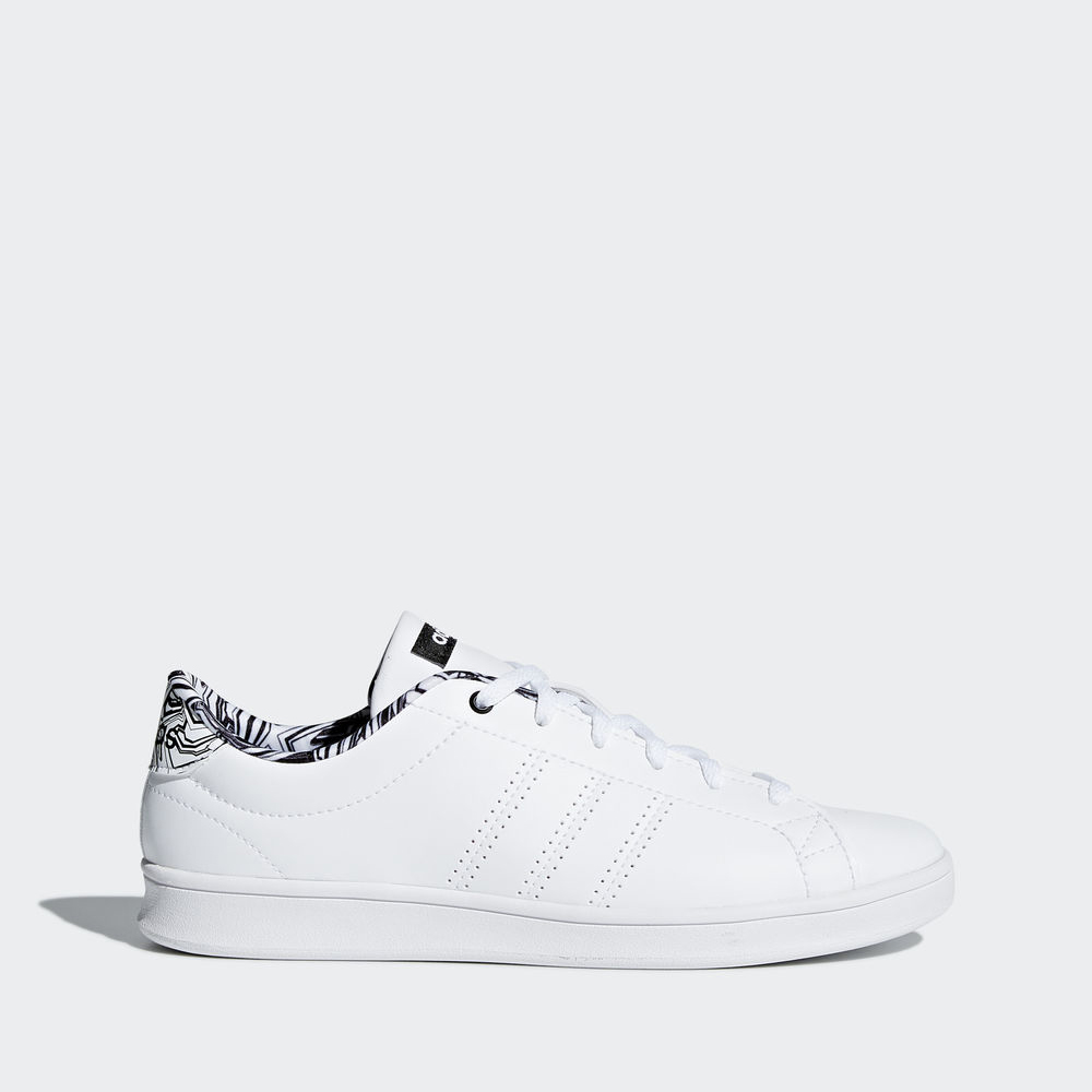 Adidas Advantage Clean Qt - αθλητικα παπουτσια γυναικεια - Ασπρα/Ασπρα/Μαυρα,Μέγεθος: EU 36 – 54 2/3